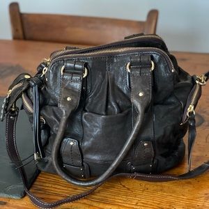 schuler & sons philadelphia brown leather bag